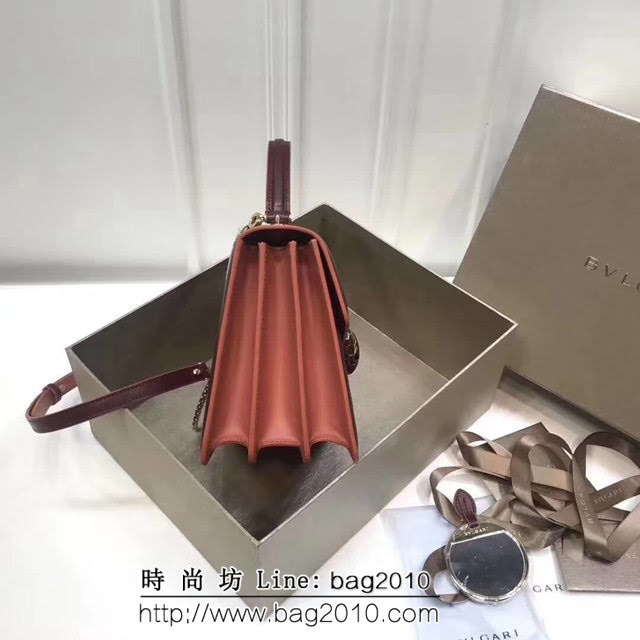 BVLGARI寶格麗 專櫃新款 蛇頭扣環 三層琺瑯蛇頭包 可手提肩背斜挎 B38329 FYD1351